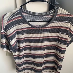 Striped waffle tee (women's)
